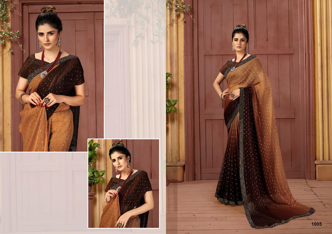 Saroj Fashion Dream Casual Wear Georgette Wear Saree Collection